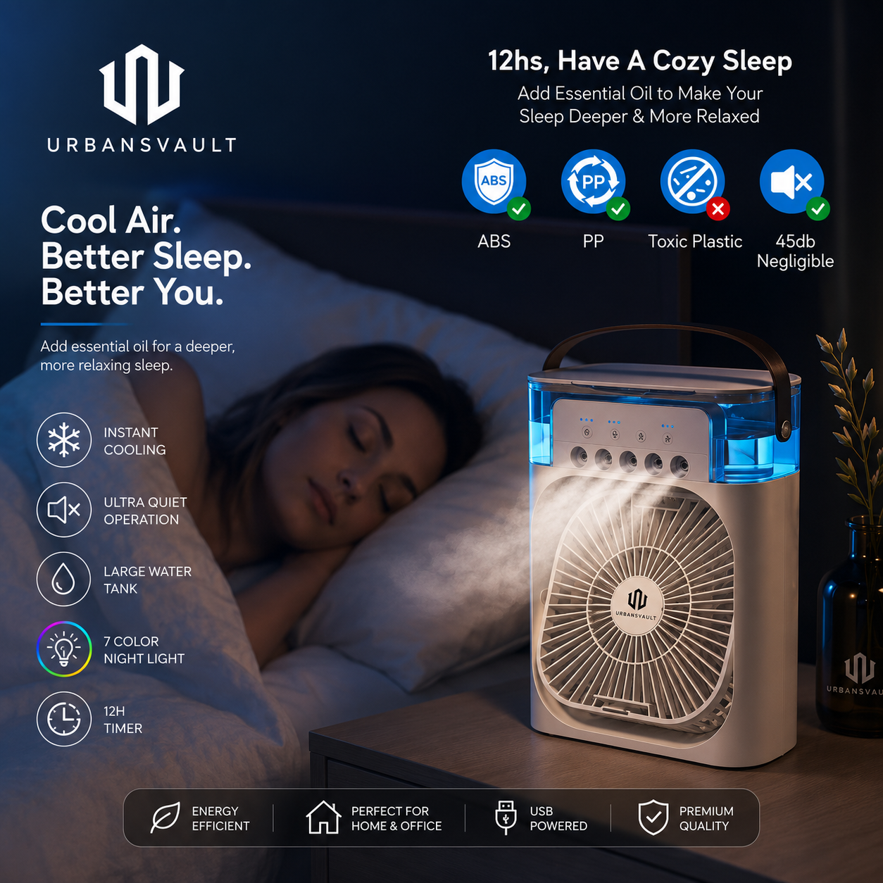 Portable Mini Air Cooler Fan