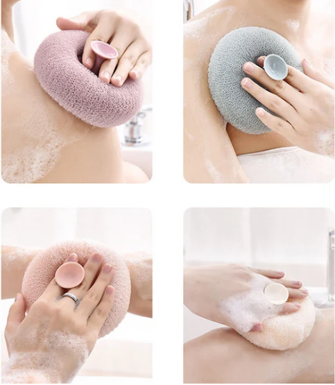 3x Bath Shower Scrub Sponge